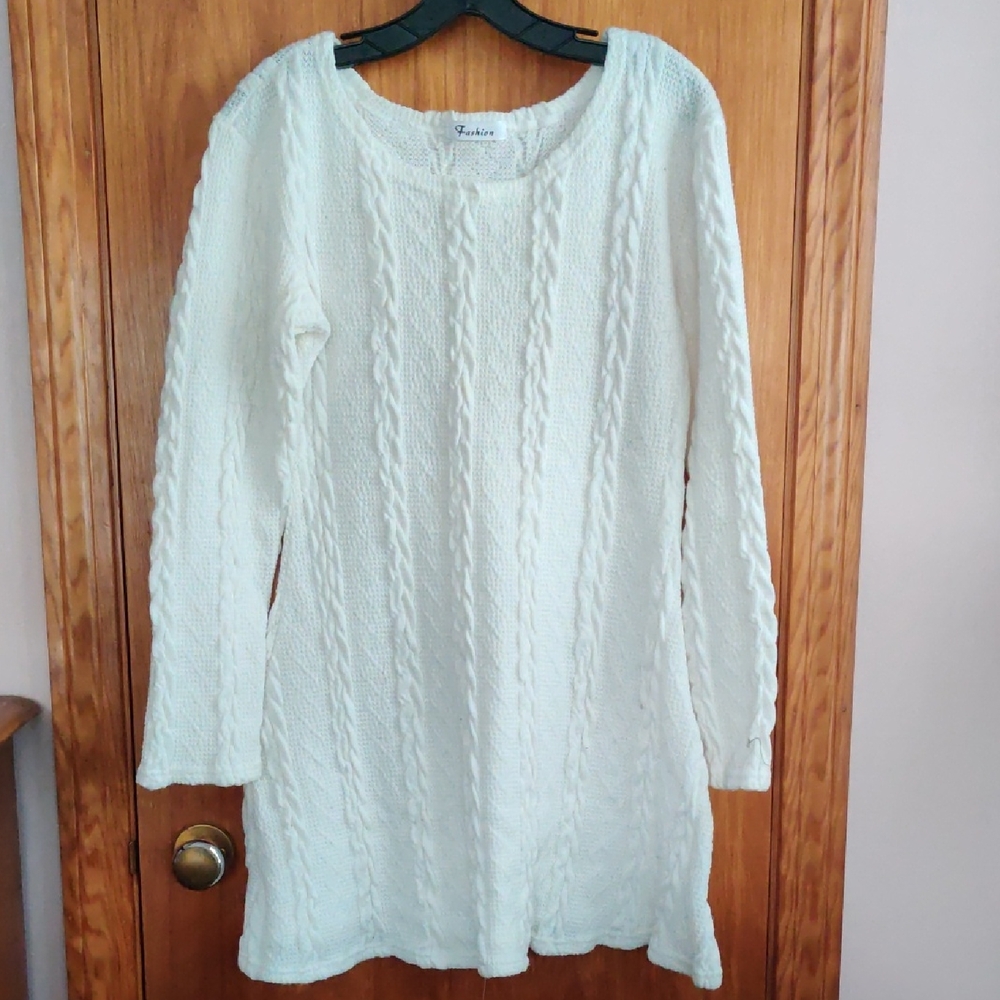 Cable Knit Sweater Dress
